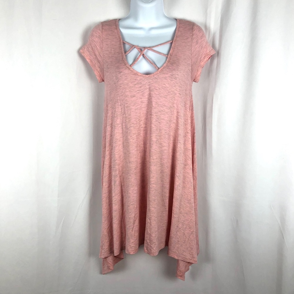 Lani California rayon knit short sleeve dress S
